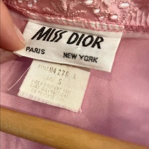 Vintage miss Dior nightgown and robe set 70s